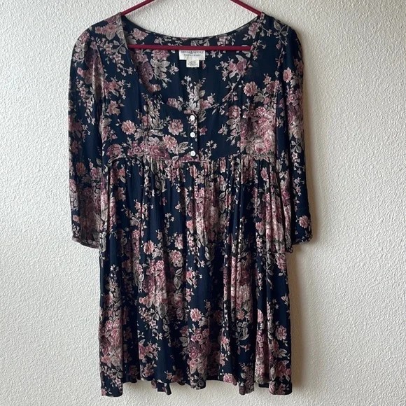 white christmas dresses Aura Denim Babydoll Dress Small